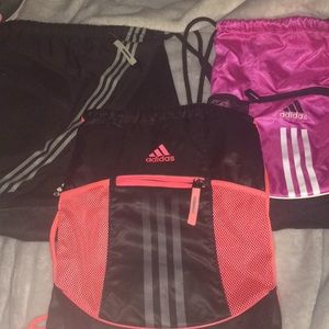 4 Adidas string bag bundle